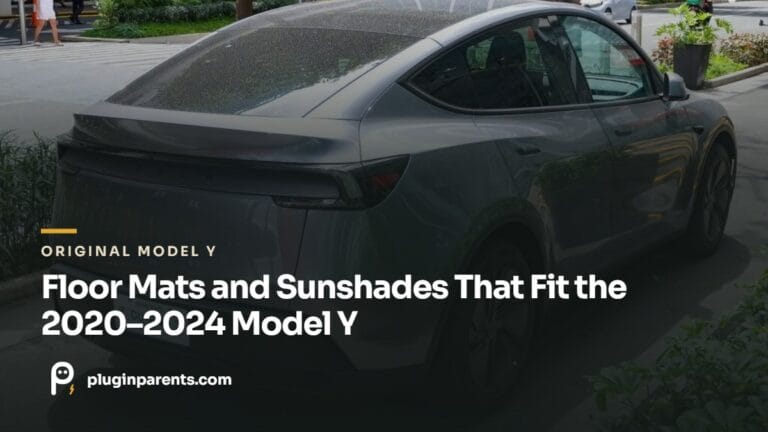 Floor mats and sunshades that fit the 2020-2024 Tesla Model Y