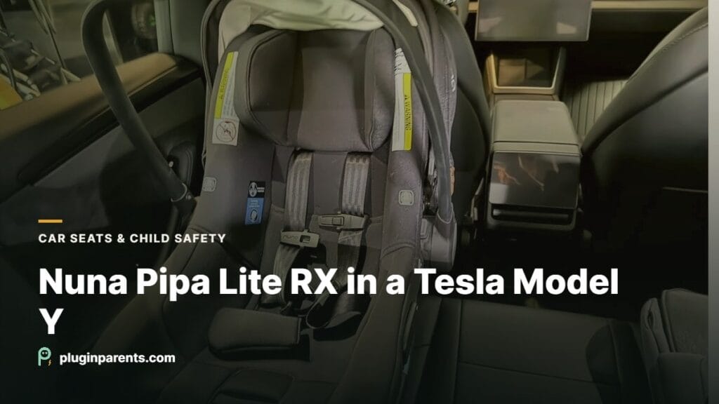 Nuna Pipa Lite RX in a Tesla Model Y