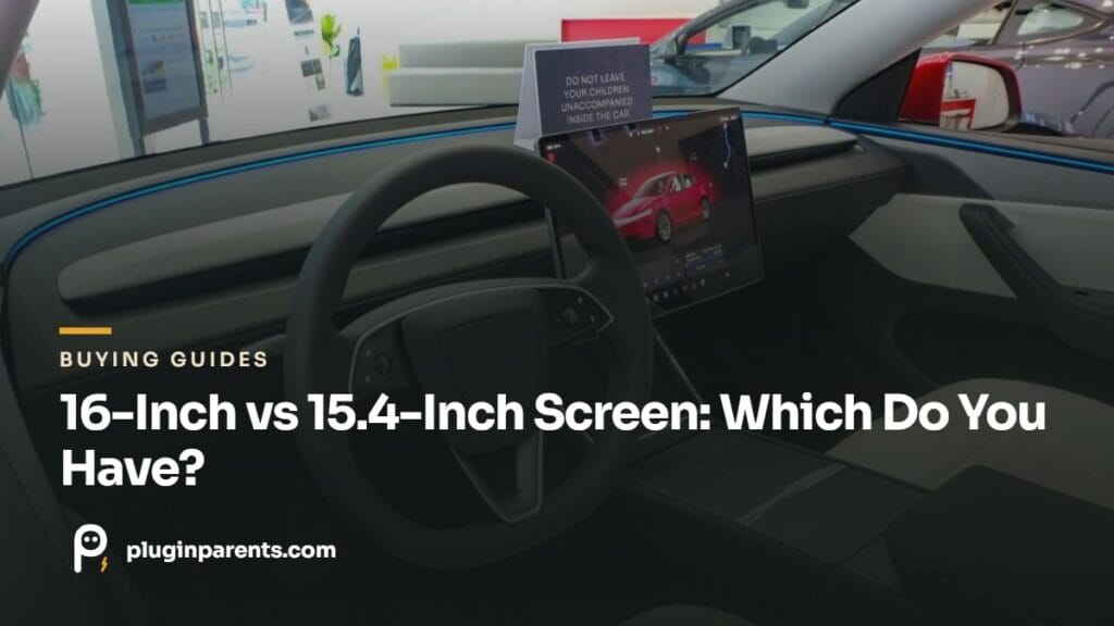 Tesla Model Y 16-inch vs 15.4-inch screen