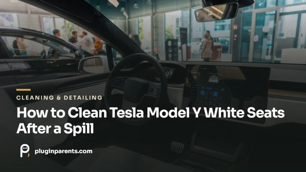 How to Clean Tesla Model Y White Seats After a Spill