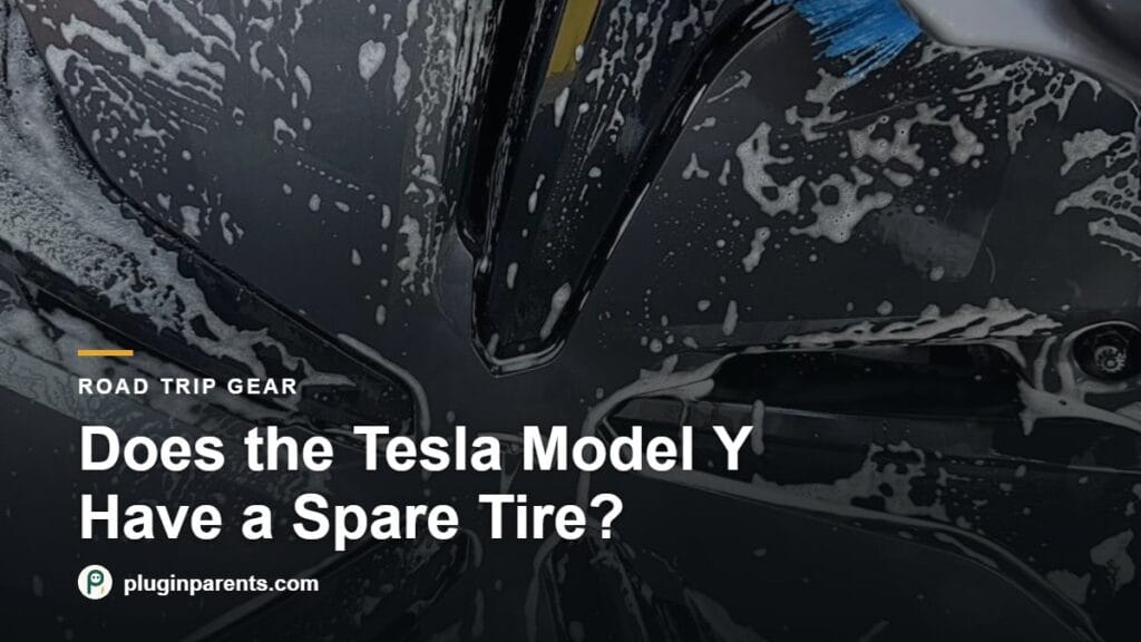 Scrubbing a Tesla Model Y wheel and tire