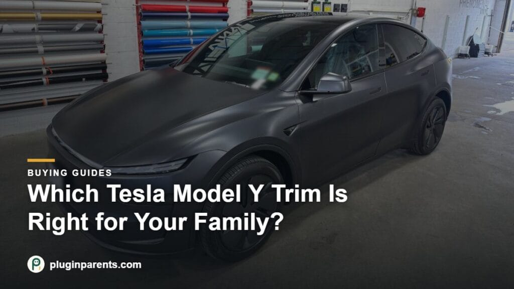 Which Tesla Model Y Trim Is Right for Your Family? (photo of our own Tesla Model Y)